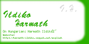 ildiko harmath business card